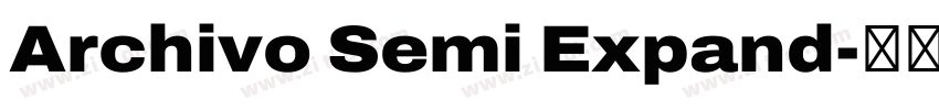 Archivo Semi Expand字体转换
